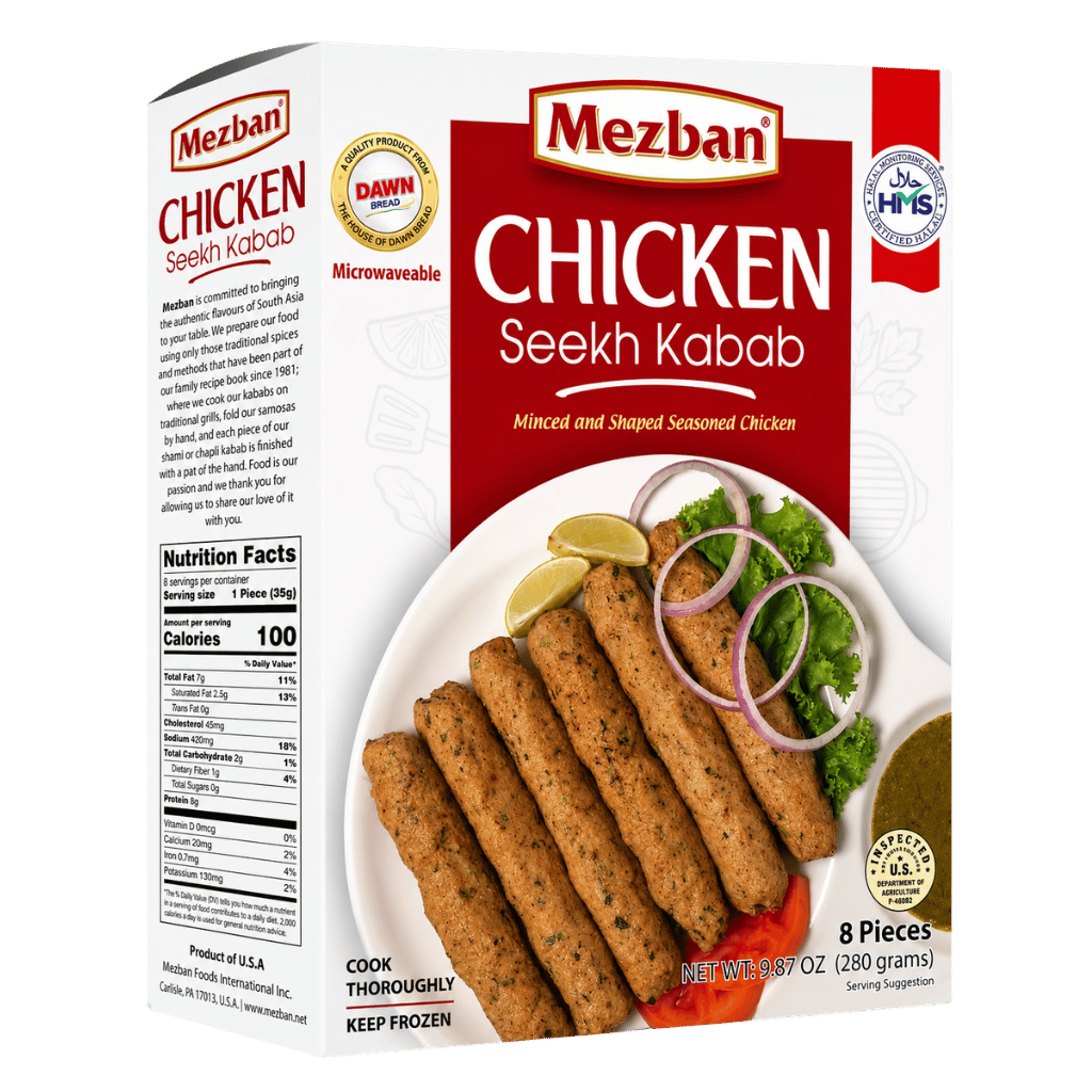 Mezban Chicken Seekh Kabab 8 pcs buy online USA - 1
